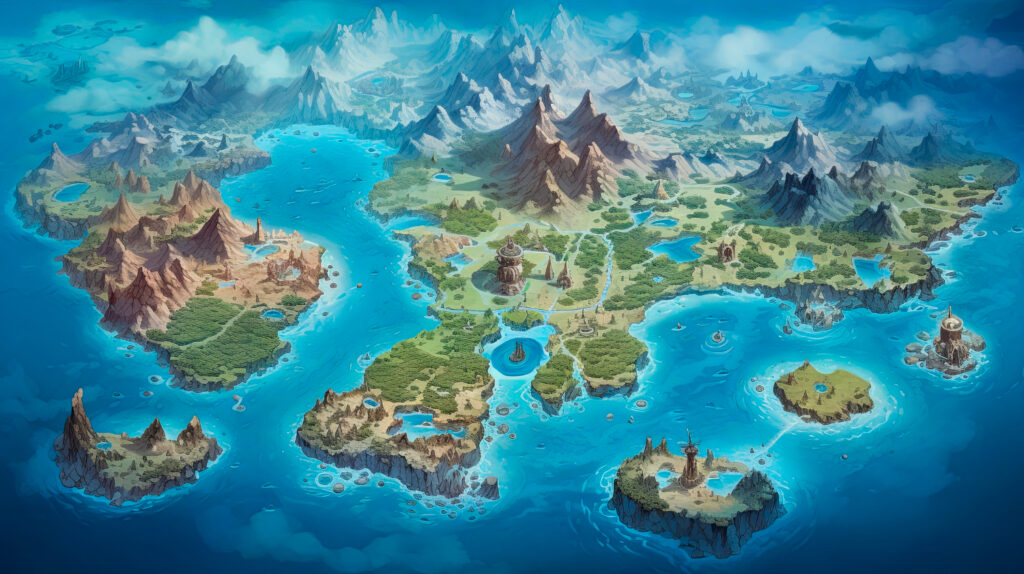 landkaart Tarot Terra